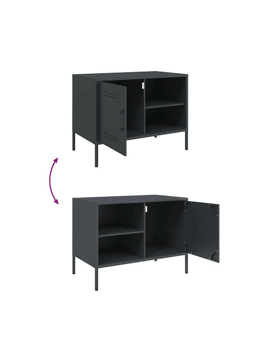 Metal TV Stand Anthracite M68xD39xH50.5cm