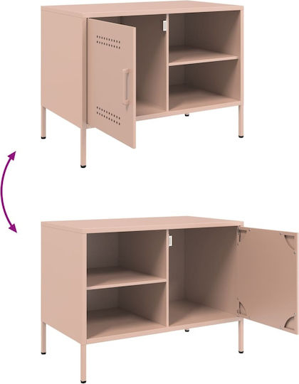 TV-Ständer Metall Rosa M68xT39xH50.5cm