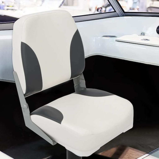 Boat Seat Set 2 Pieces Low Back Folding Straps 3284293
