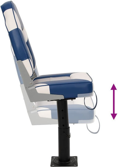 Boat Seat Set 2 Pieces High Back Folding 3284328