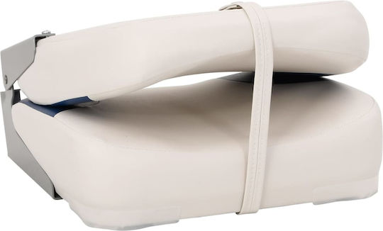 Folding Boat Seat 2 Pieces Blue White 41x36x48 cm 3284286