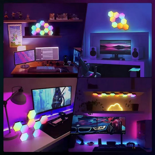 Smart Φωτιστικό LED RGB Hexagon Smart Φωτιστικό LED RGB Hexagon