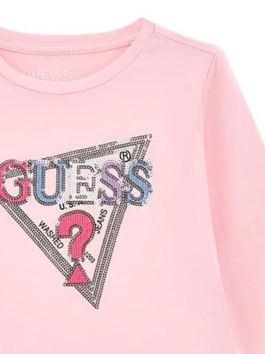 Guess Kids' Blouse Long Sleeve Pink