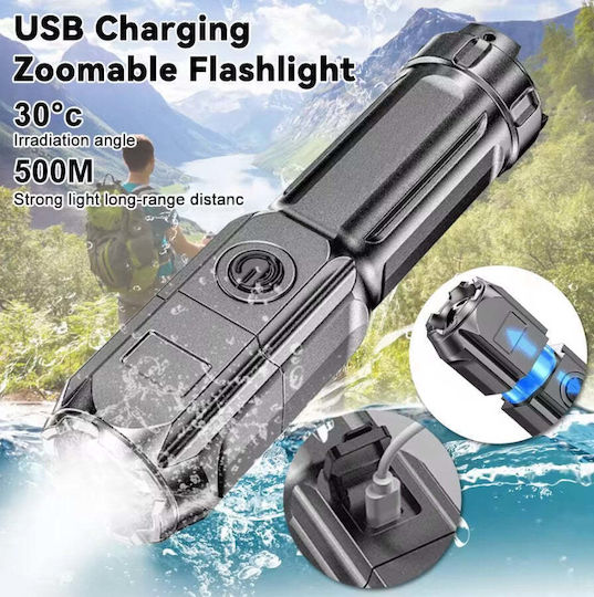 Lumină de lucru și de sit, cu baterie Lanternă LED IP44 Bronz