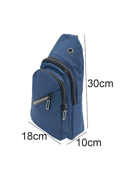 Gift-Me Men's Bag Sling Blue