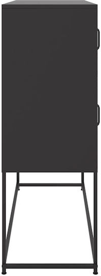 Μπουφές από Μέταλλο Μαύρο 100.5x39x107cm