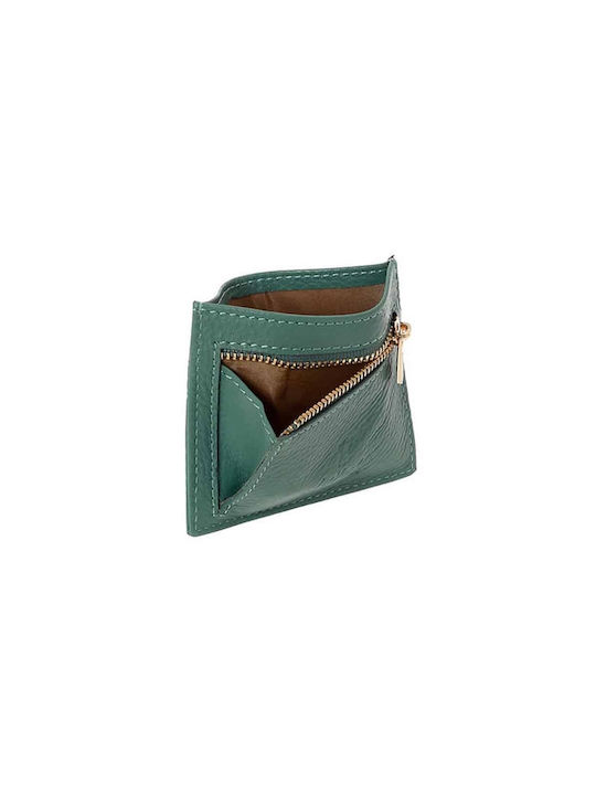 Lavor Leather Women's Wallet Cards with RFID Green