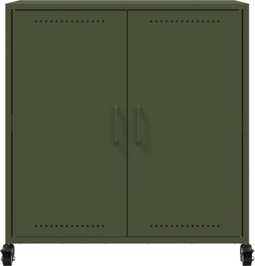 Ντουλάπι Γραφείου Μεταλλικό Πράσινο 68x39x72cm
