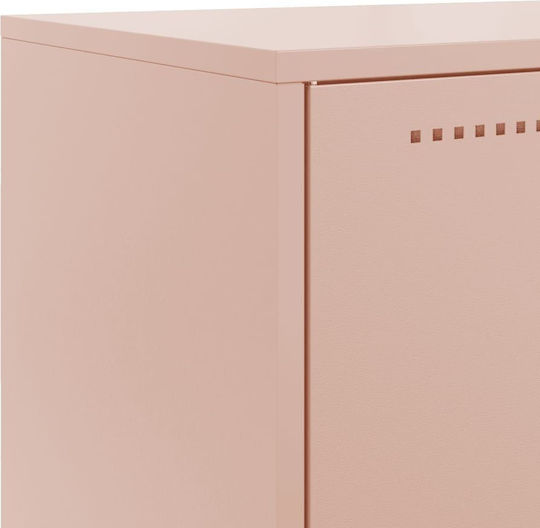 Dulap De Birou Metalic Roz 68.5x38.5x123.5cm