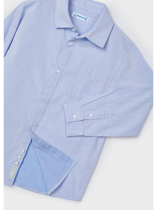 Kids Shirt Long Sleeve Light Blue