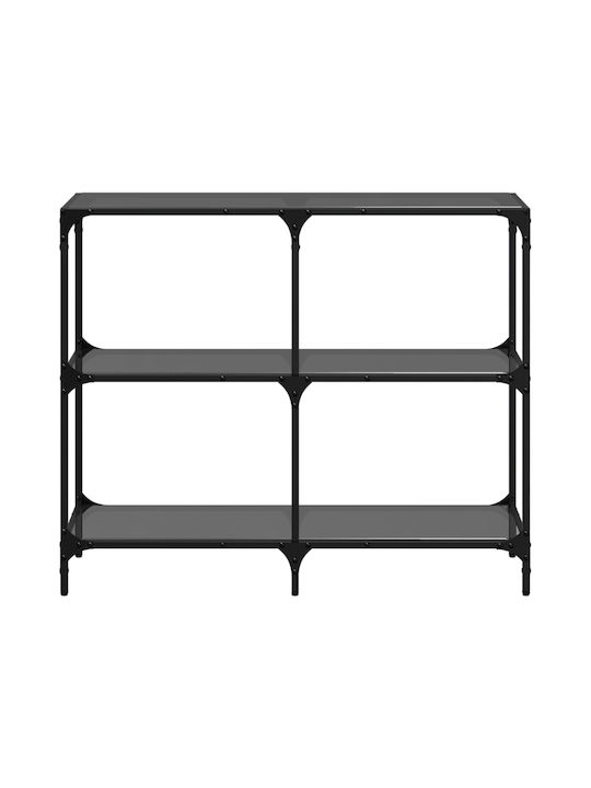 Konsole Black Velvet-Black Metal L98xB30xH81cm