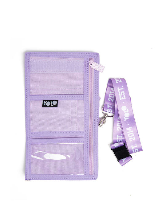 Yolo Kids Wallet with Coins with Velcro Pink 90614