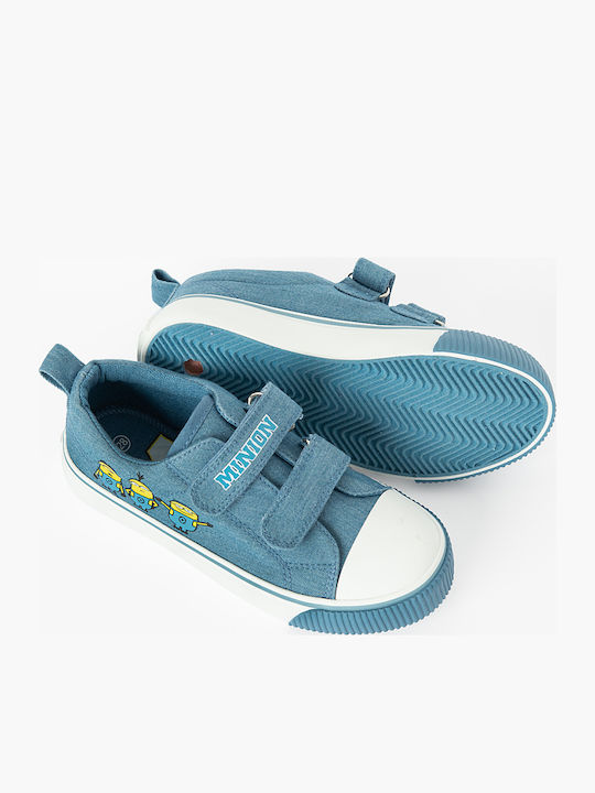 Minions Παιδικά Sneakers με Σκρατς Μπλε