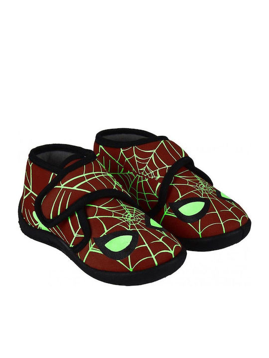 Spiderman Παντόφλες Μποτάκια Κόκκινες