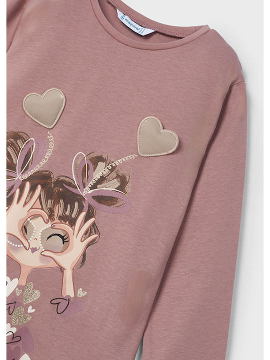 Kinderhemd Langarm Rosa