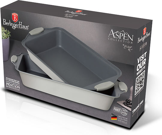 Berlinger Haus Baking Pan Made of Stainless Steel with Non-Stick Interior Coating 23x36cm 2 Pieces
