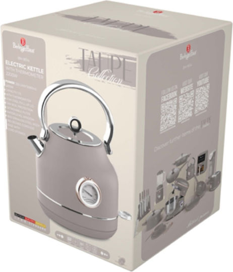 Berlinger Haus Βραστήρας 1.7lt 2200W Καφέ