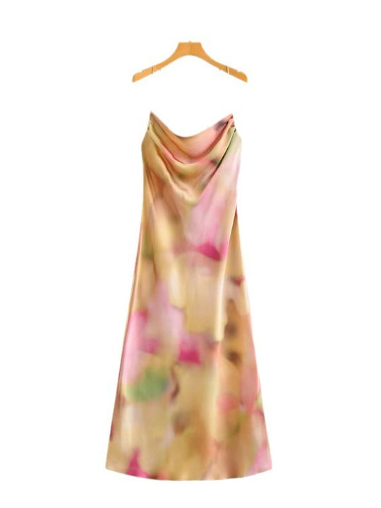 Midi Tie Dye Multicolored Dress