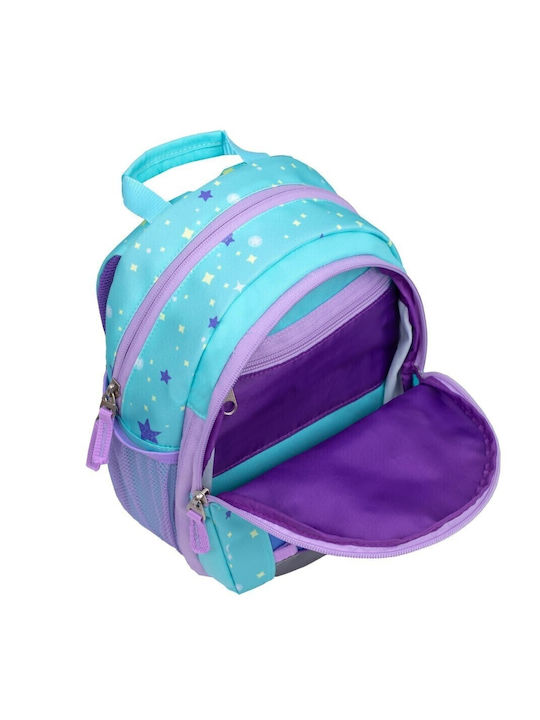 Belmil Kiddy School Backpack Kindergarten with Water Bottle Holder Light Blue 6.5 Litres 20 x 15 x 23 cm