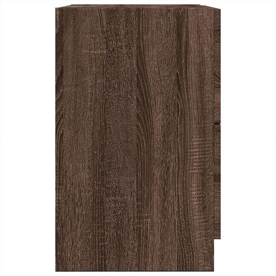vidaXL Waschtisch mit Waschbecken L40xB37xH59cm Coffee
