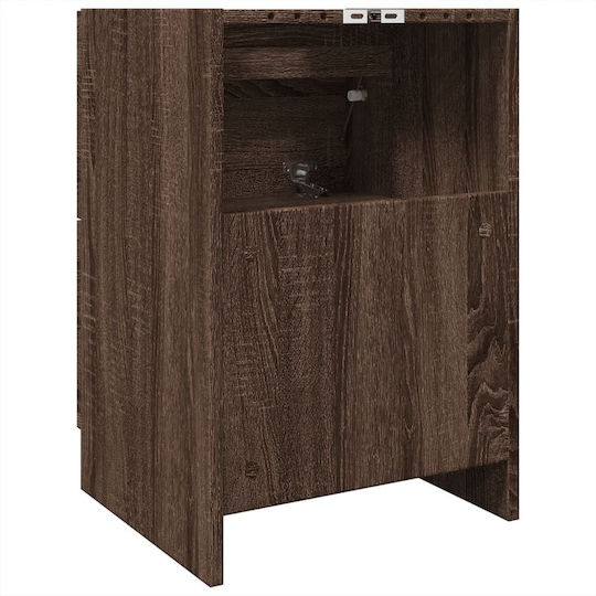 vidaXL Waschtisch mit Waschbecken L40xB37xH59cm Coffee