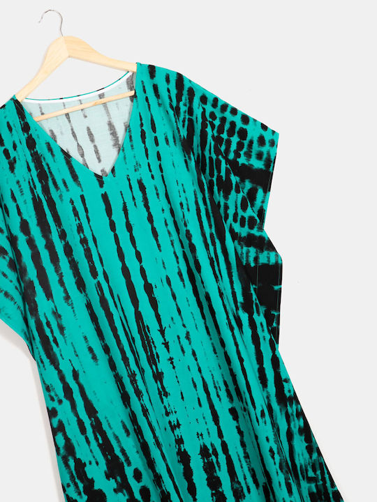 Women's Turquoise Kaftan Dress