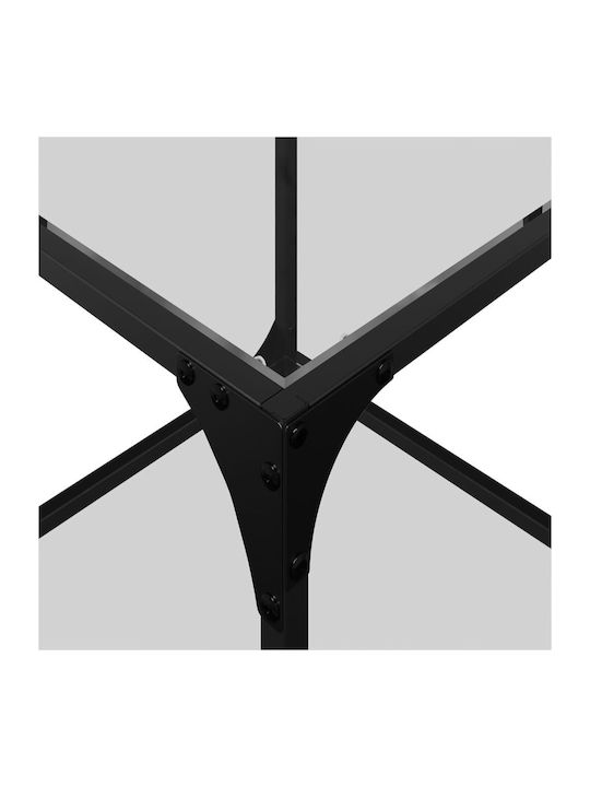Square Glass Side Table Transparent M40xW40xH40cm