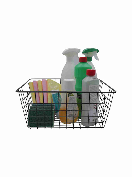 Uncle George Storage Basket Black 36x28x16cm 1pcs