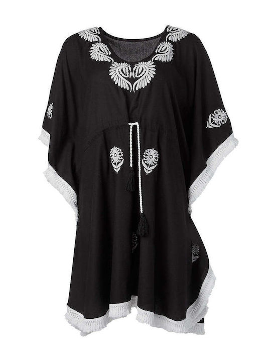 Achilleas Accessories Damen Mini Kaftan Strand black