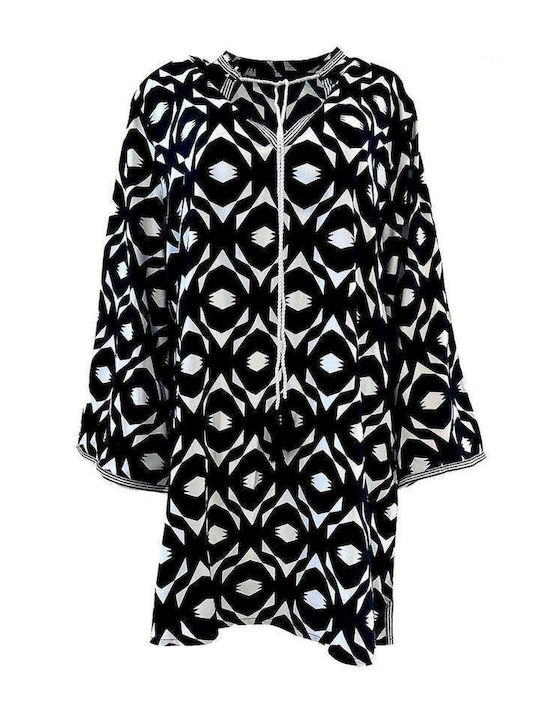 Achilleas Accessories Women's Mini Caftan Beachwear black