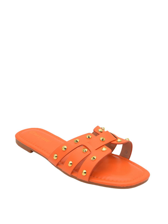 Morena Spain Damen Flache Sandalen in Orange Farbe