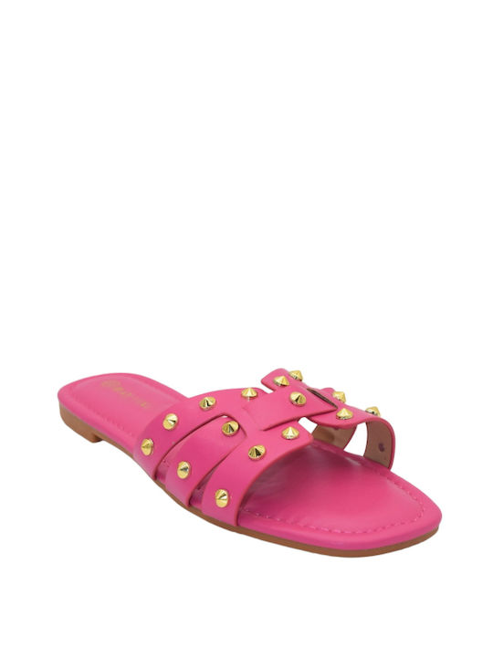 Morena Spain Damen Flache Sandalen in Fuchsie Farbe