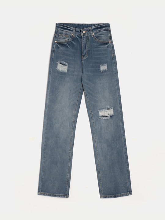 Women's Blue Denim Trousers