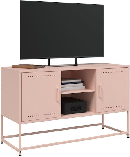 TV-Ständer Metall Rosa M36xT39xH123cm