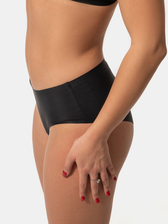 Einfache nahtlose schwarze Slips
