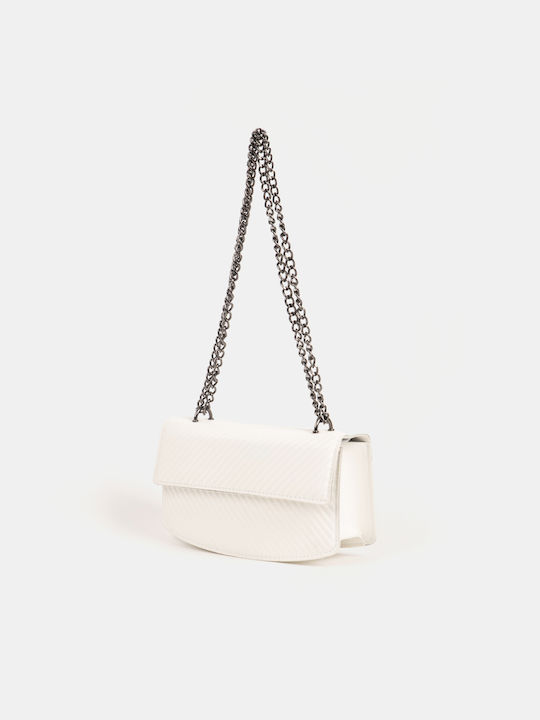 White Chain Shoulder Bag