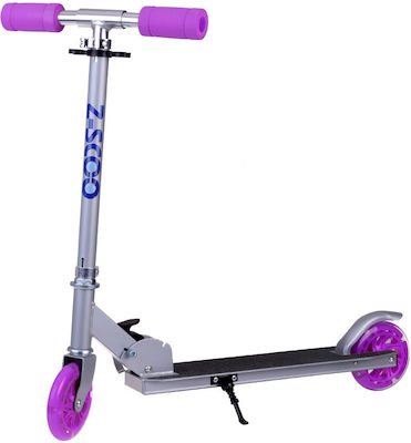 Jokomisiada Kids Scooter Foldable City Scooter 2-Wheel Purple