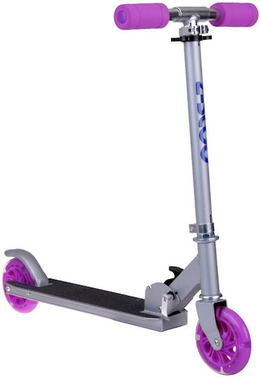 Jokomisiada Kinderroller Klappbar City Scooter 2-Rad Lila