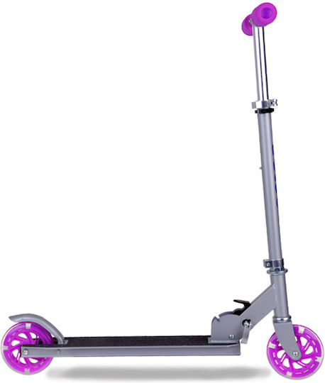 Jokomisiada Kinderroller Klappbar City Scooter 2-Rad Lila