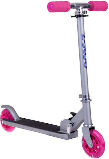 Jokomisiada Kinderroller Klappbar City Scooter 2-Rad Rosa