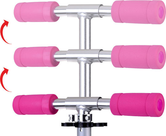Jokomisiada Kinderroller Klappbar City Scooter 2-Rad Rosa