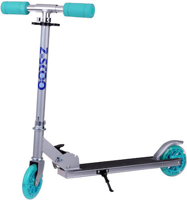 Jokomisiada Kids Scooter Foldable City Scooter 2-Wheel Light Blue