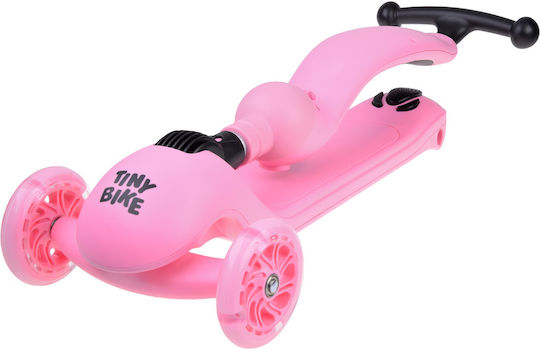 Jokomisiada Trotinetă pentru Copii Pliabil Tiny Bike 2-in-1 3 roți cu scaun Roz