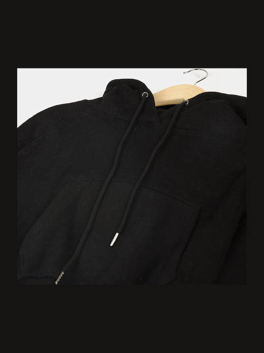 Set Crop Top Schwarze Sweatpants