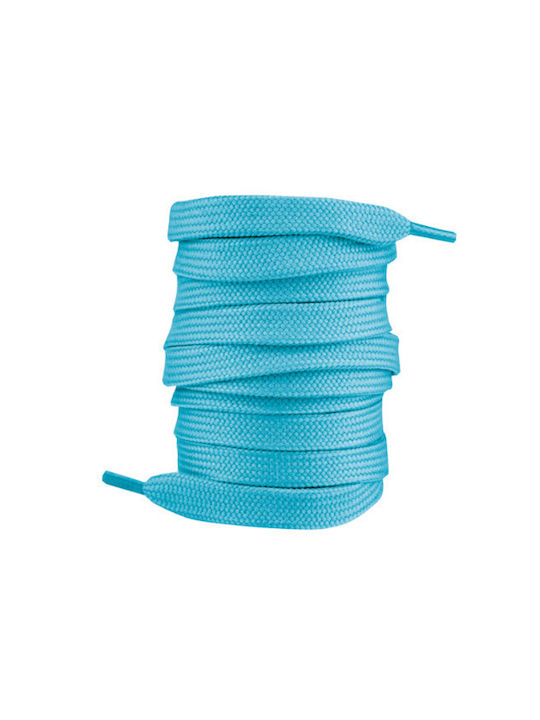 Bergal Sneaker Laces Turquoise 120cm Κορδονια Πλακε 120 Εκατοστα Χρωμα Τυρκουαζ Πλάτος 7 Mm Κατασκευασμένο Ανθεκτικό Πολυεστέρα