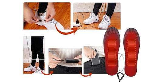 Beheizte Schuhsocken Zola USB-betrieben Größe 35-40