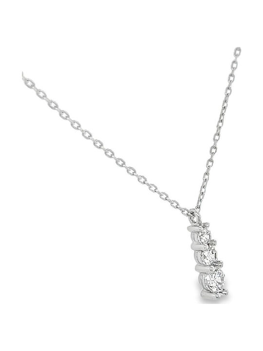 Xryseio Charm aus Weißgold 14K mit Zirkon