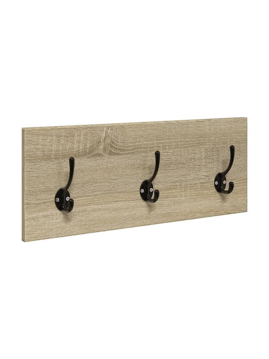 Entry Furniture with Mirror / Hanger / Shoe Rack & Bench Coffee 90x31x46.5cm