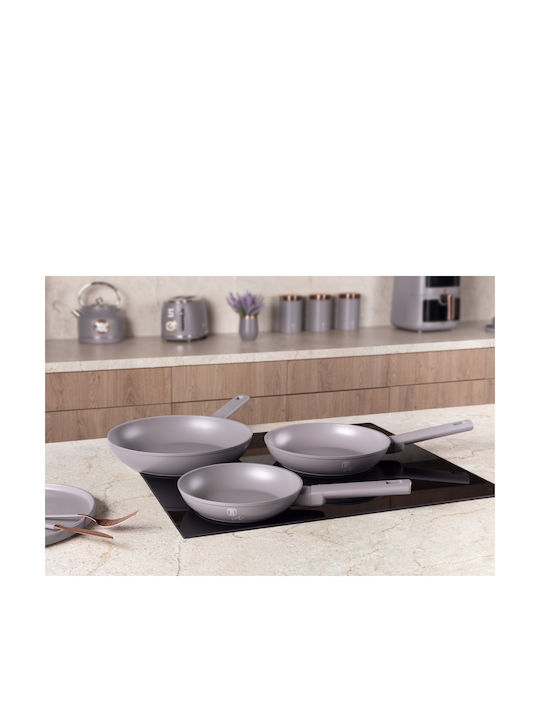 Berlinger Haus Set de tigăi din aluminiu Taupe Collection cu strat antiaderent 3buc