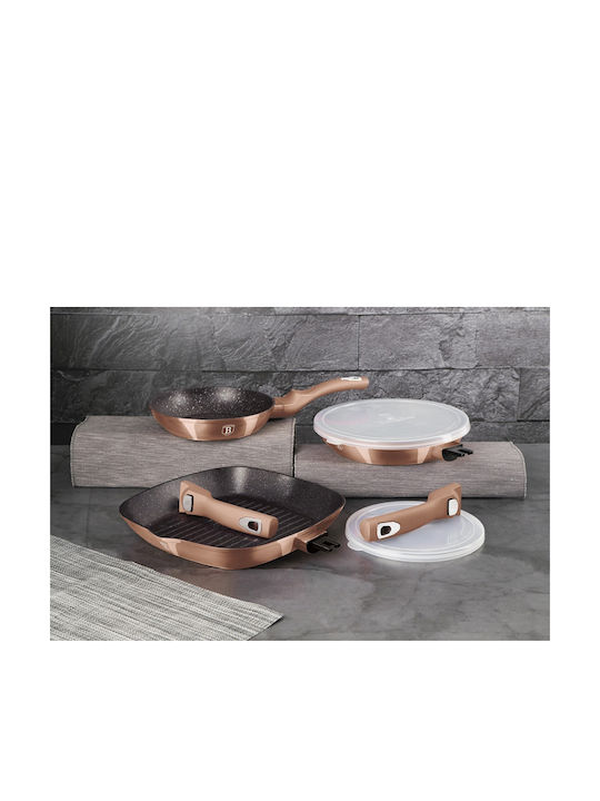 Berlinger Haus Berlinger Haus Pfannen-Set aus Aluminium Rose Gold mit Antihaftbeschichtung 3-teilig